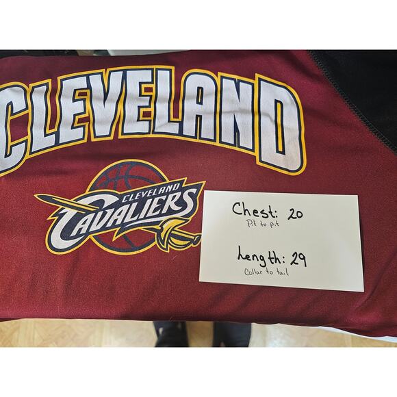 Cleveland Cavaliers Long Sleeve shirt maroon black Size Medium - Picture 7 of 7